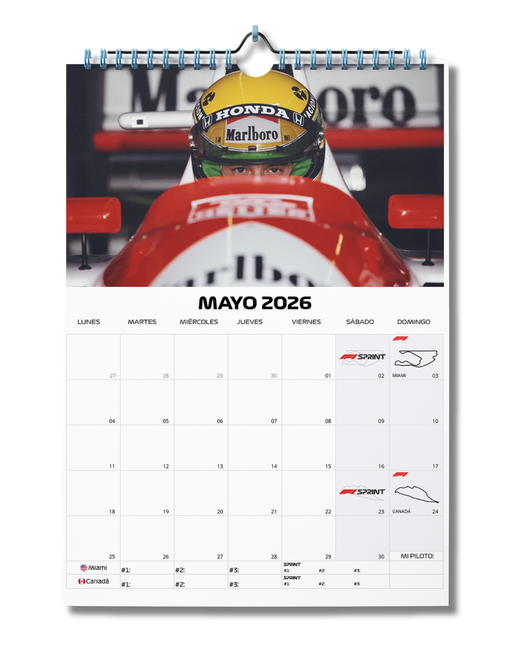 Calendario F1 2026 - F1 Legends Edition